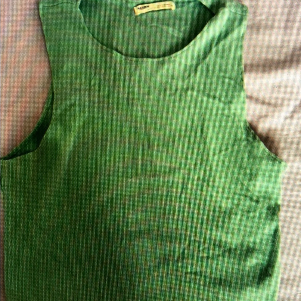 Pull&Bear Green Sleeveless Top